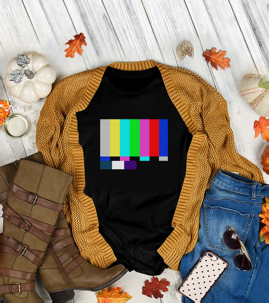 Emergency Broadcast Shirt Color Bars Classic Signal T-Shirt