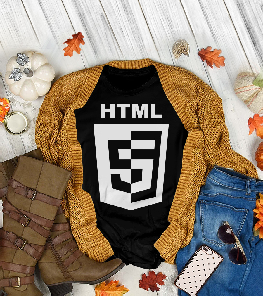 HTML5 Logo Shield Emblem T-Shirt