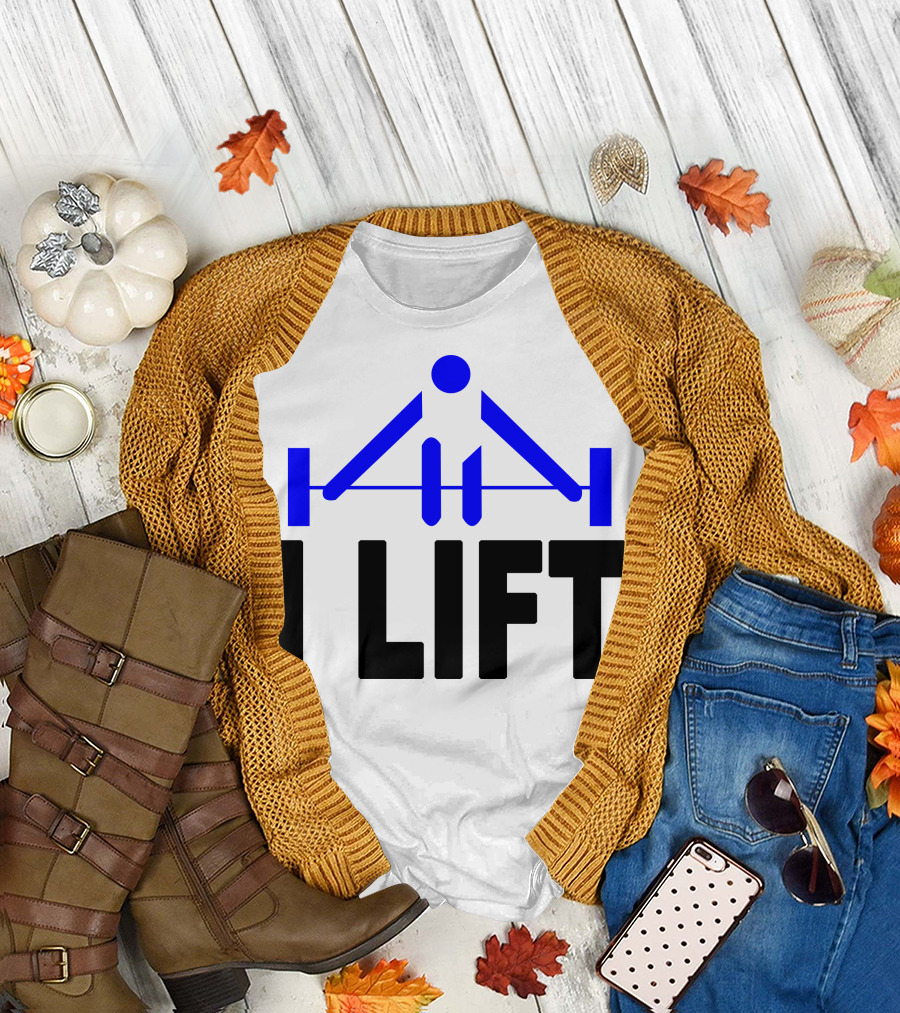 I Lift Barbell Icon Bodybuilding Fitness Enthusiast T-Shirt