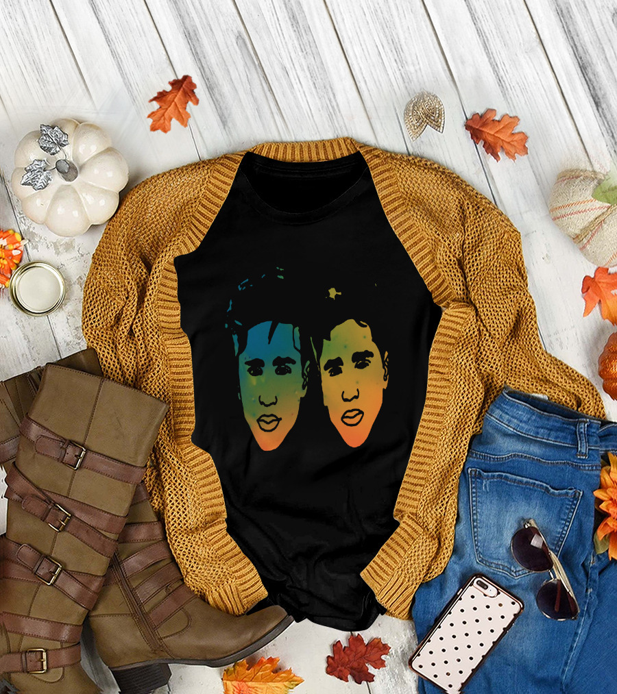 Martinez Twins Colorful Face T-Shirt