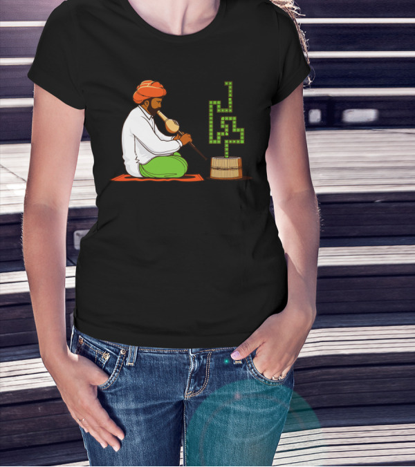 Snake Charmer Retro Arcade Pixel T-Shirt