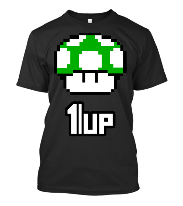 1Up Mushroom Pixel T-Shirt
