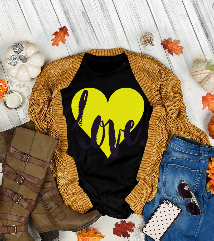 Love in Yellow Heart T-Shirt