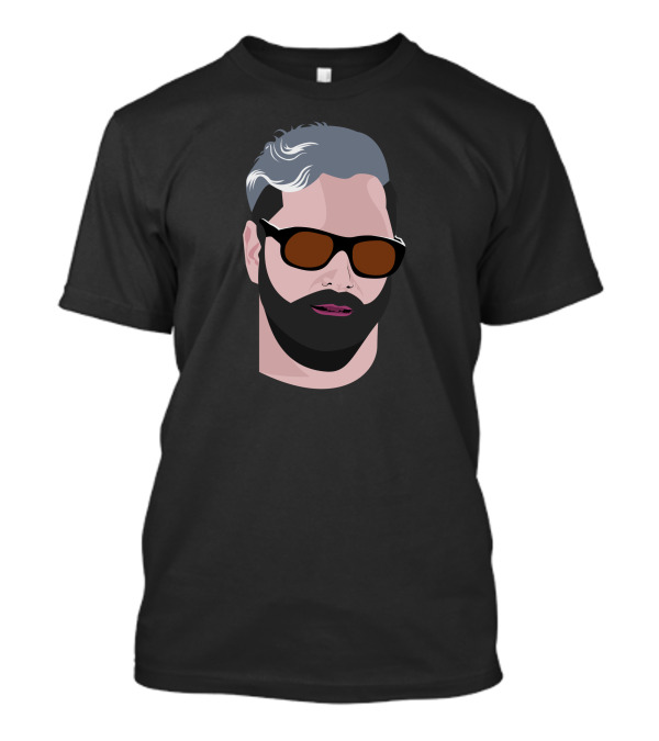 I Vexel Kevin Hearn Face Art Sunglasses Beard T-Shirt