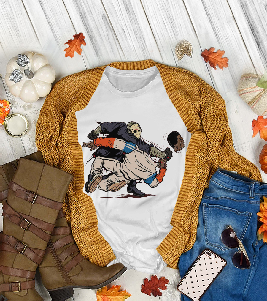 Jason Voorhees Decapitates Boxer with Powerful Head Punch T-Shirt