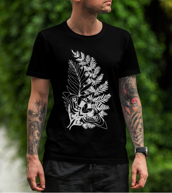 The Last Of Us Fern And Butterfly Motif T-Shirt