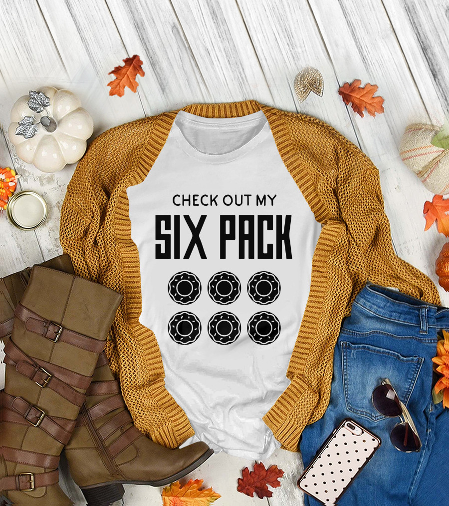 Check Out My Six Pack Donut Lover Cute T-Shirt
