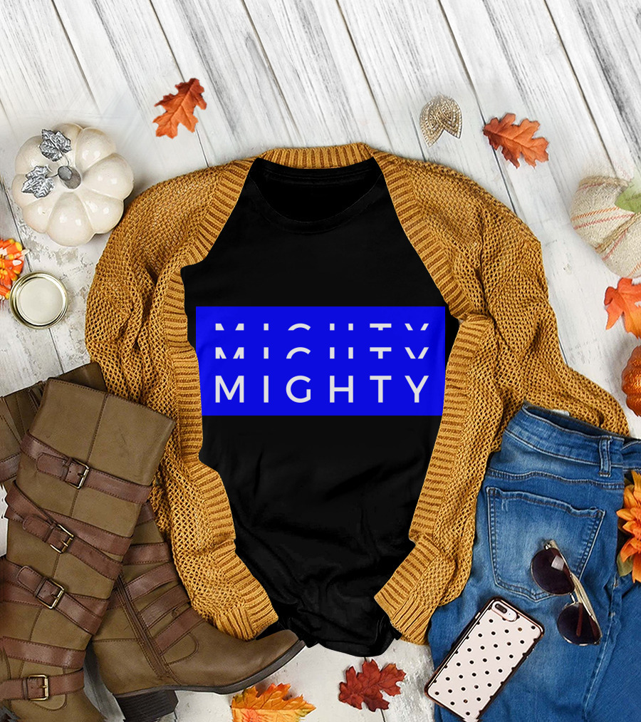 Mighty Mighty Bold Blue Text T-Shirt