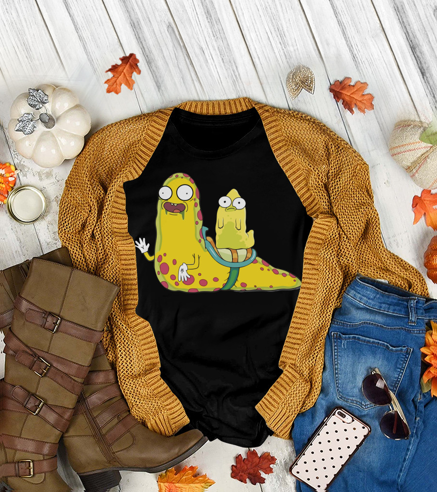 Solar Opposites Slug Pupa Funny Alien Creature Duo T-Shirt