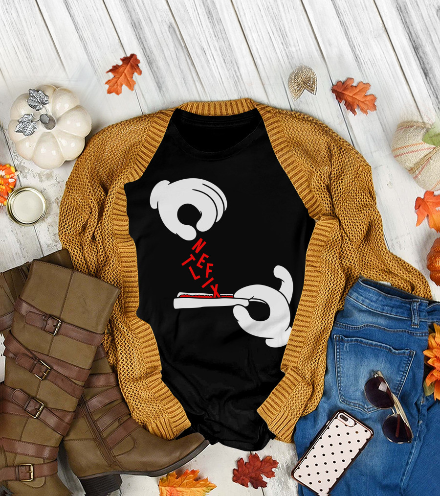Addicted Netflix Parody Hand T-Shirt