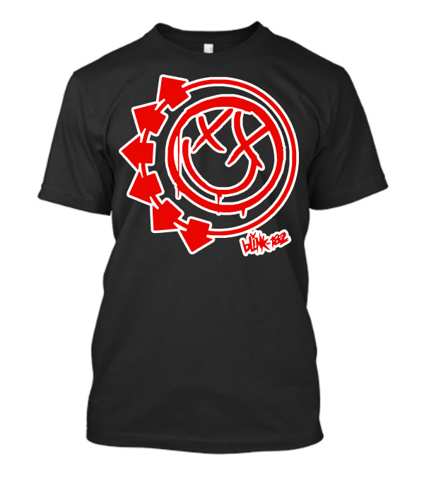 Blink-182 Smile Logo With Arrows T-Shirt