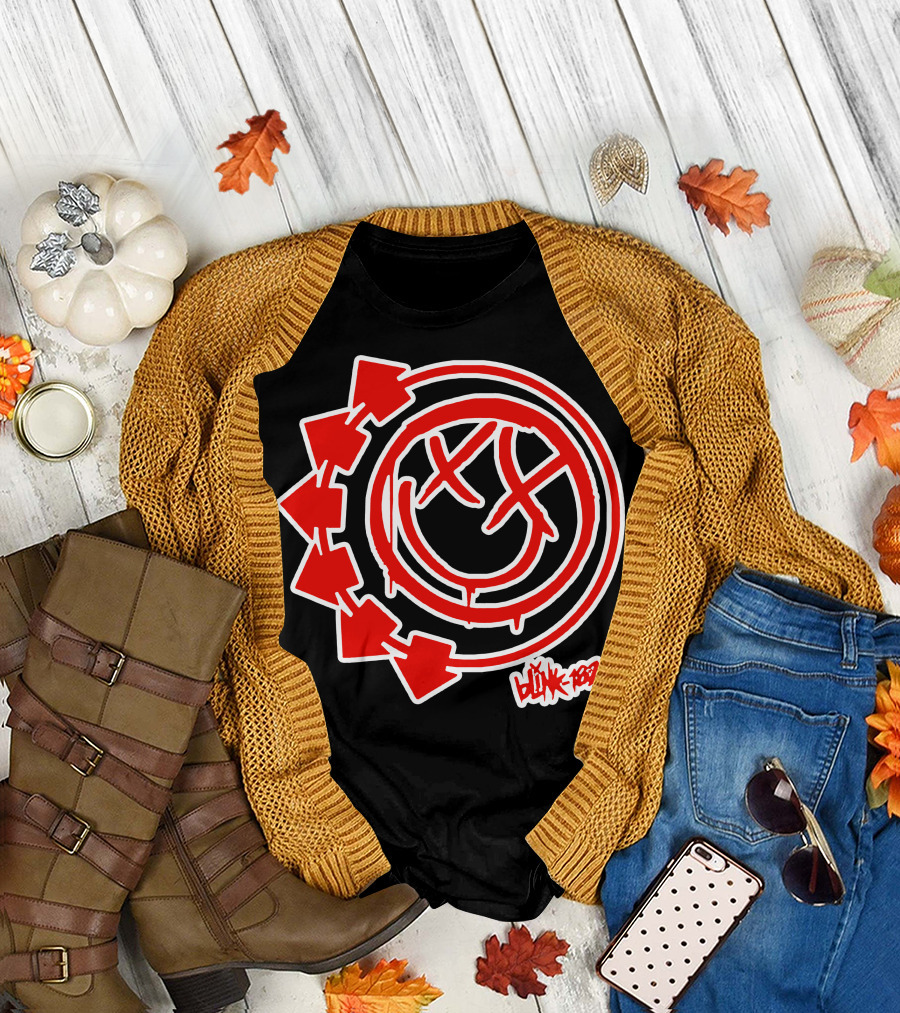 blink-182 Smile Logo with Arrows T-Shirt