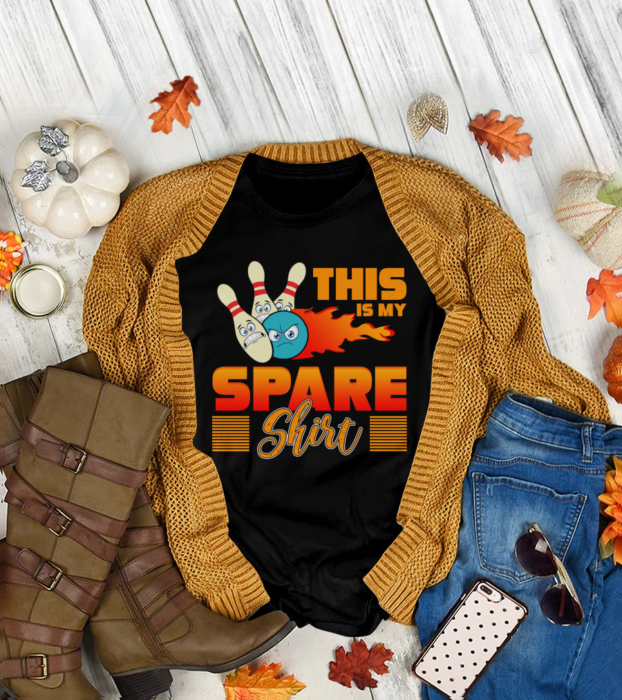 This Is My Spare Shirt Bowling Birthday Team T-Shirt