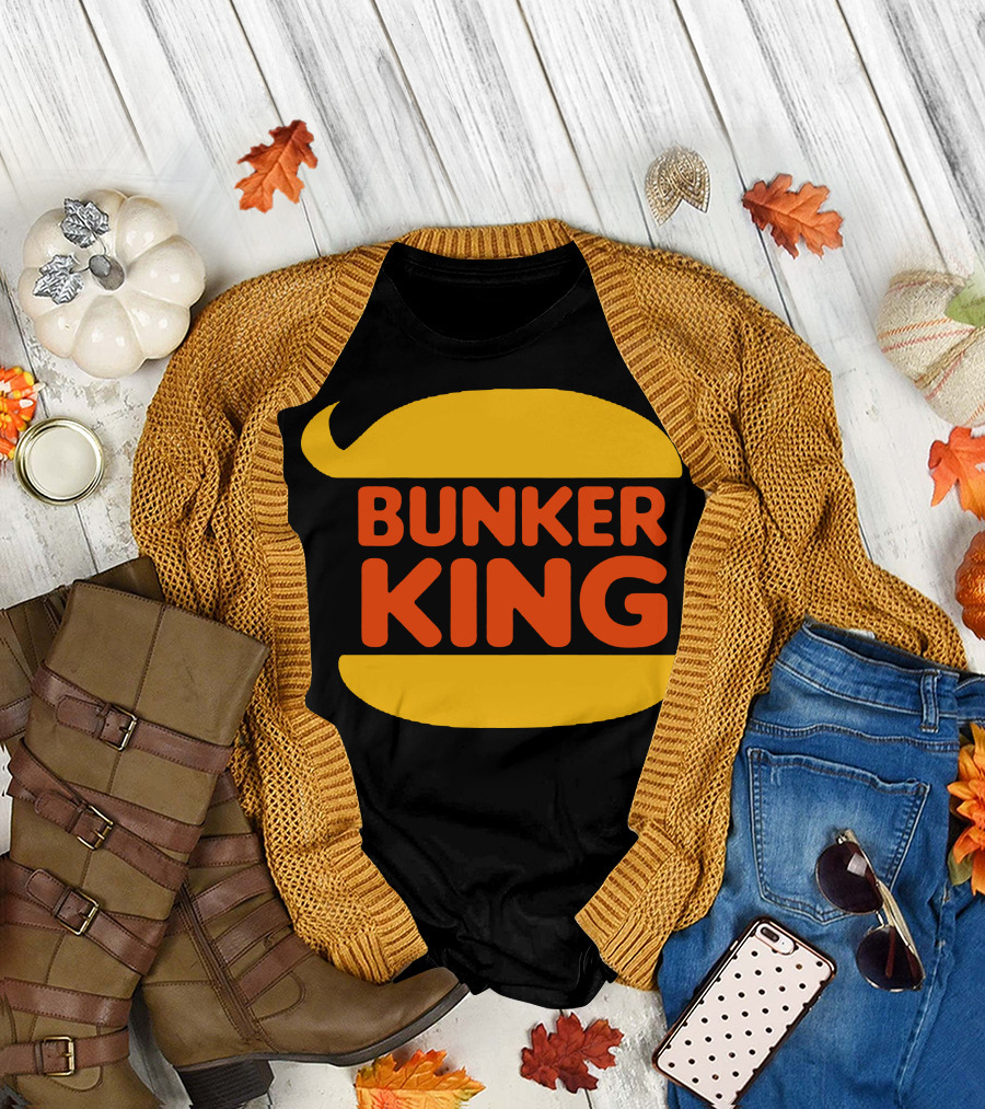 Bunker King Funny Anti Trump Parody Burger T-Shirt
