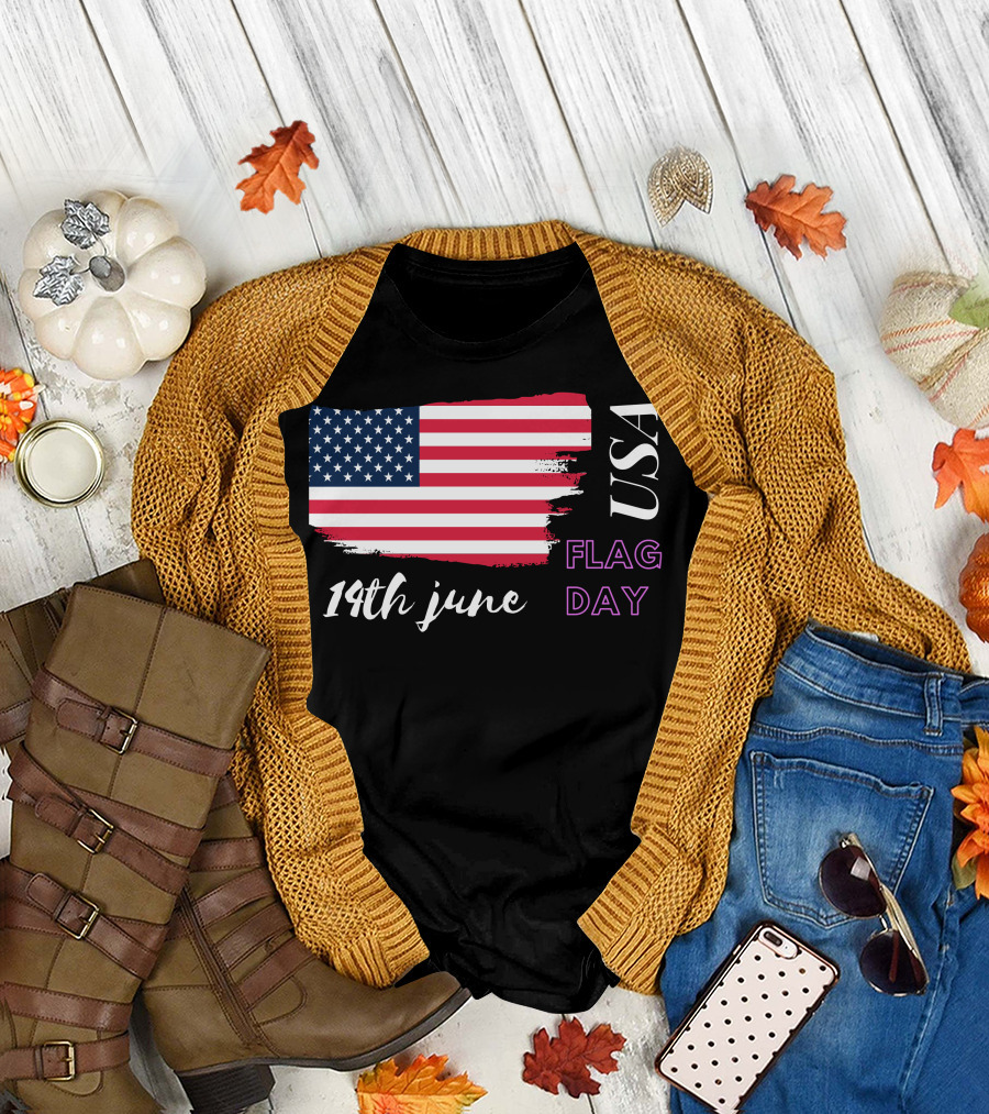 USA Flag Day 14th June T-Shirt