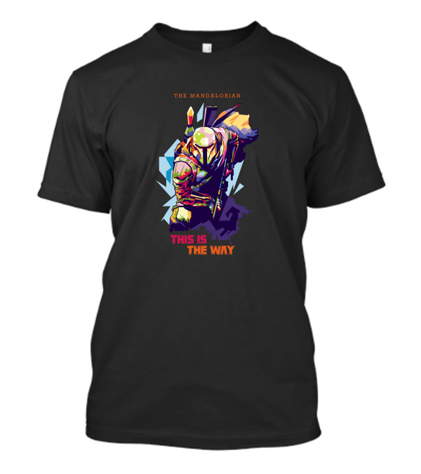The Mandalorian Pop Art This Is The Way Wpap T-Shirt