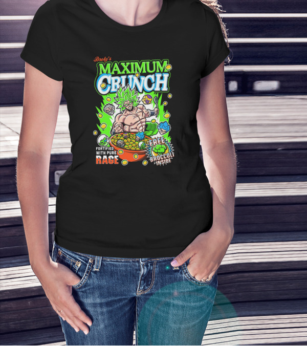 Broly's Maximum Crunch Fortified With Pure Rage Free Broccoli Inside T-Shirt