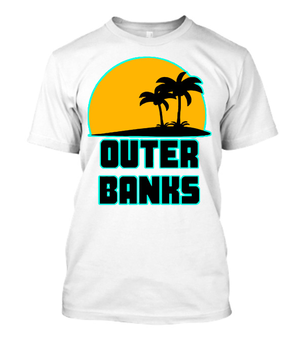 Outer Banks Sunset With Palm Trees T-Shirt