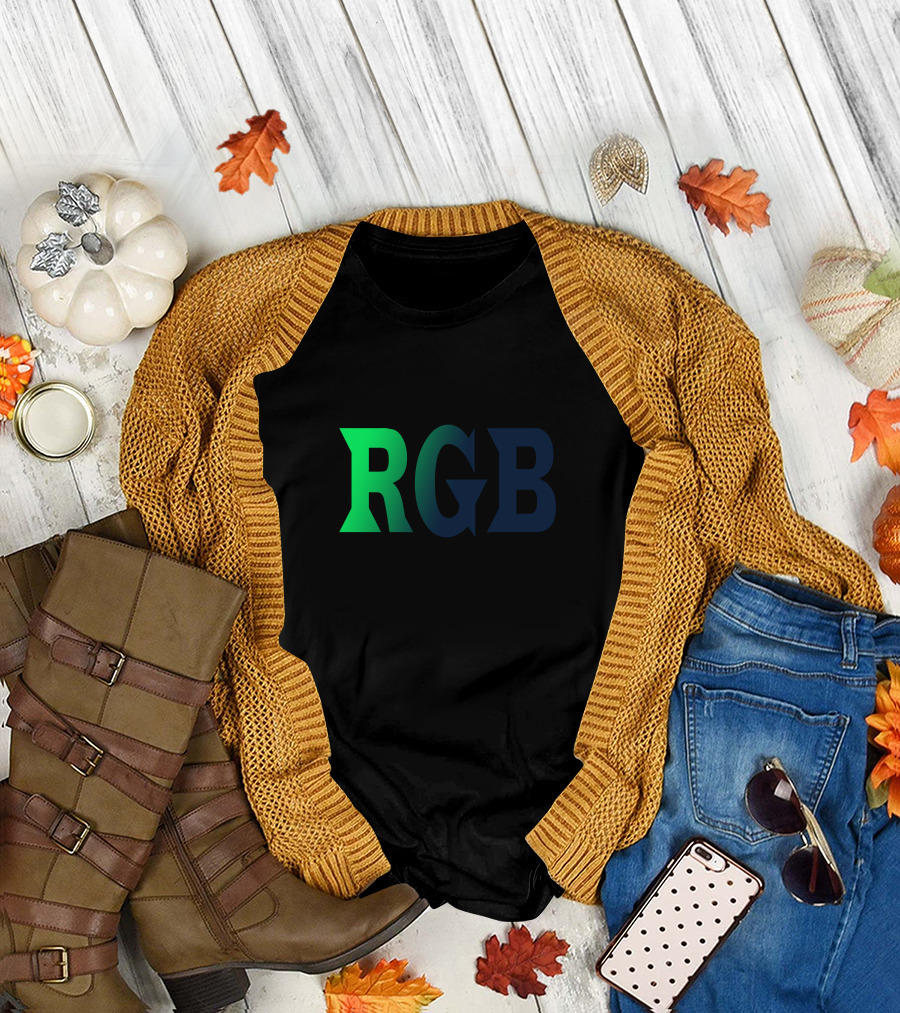 RGB Green to Blue Gradient T-Shirt
