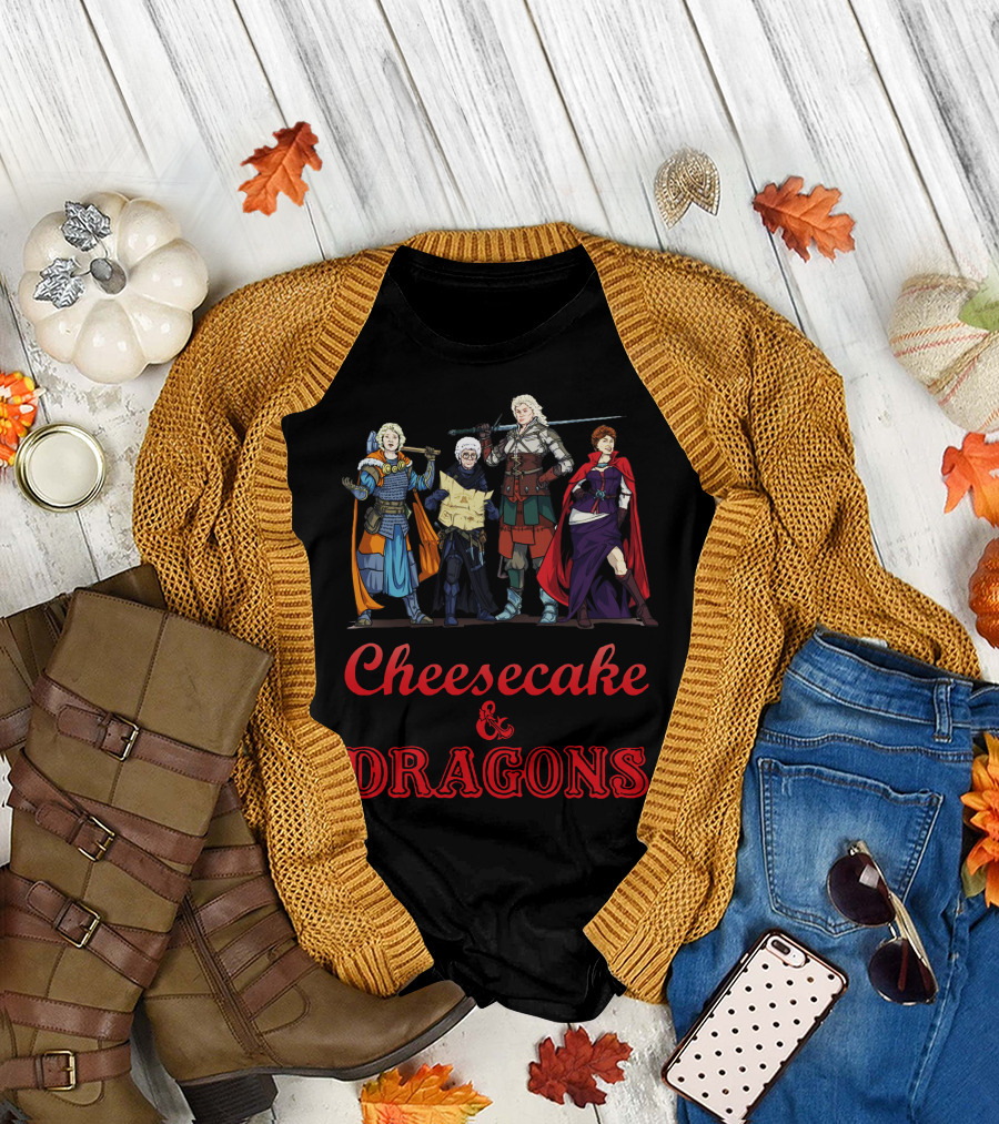 Cheesecake and Dragons Fantasy Warriors T-Shirt