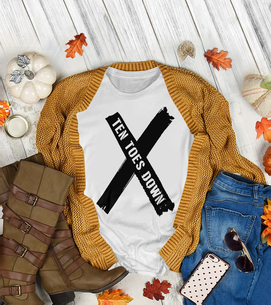 Deestroying Ten Toes Down TTD Merch X T-Shirt