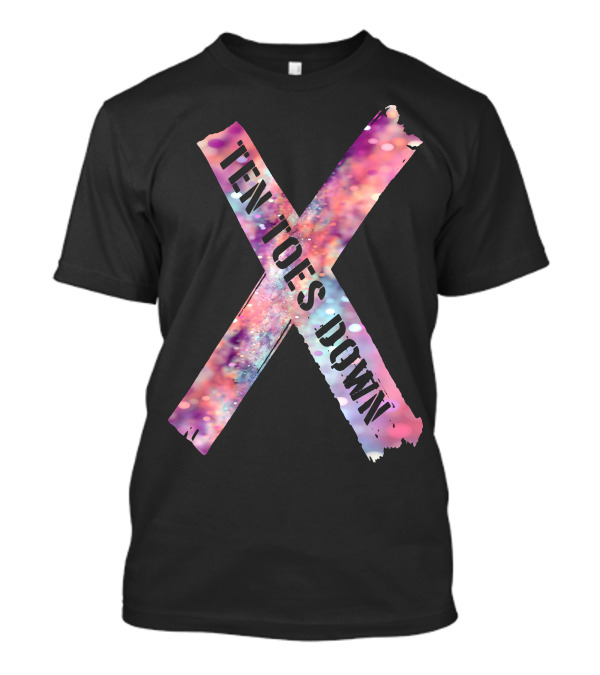 Deestroying Ten Toes Down Ttd Bokeh Cross T-Shirt