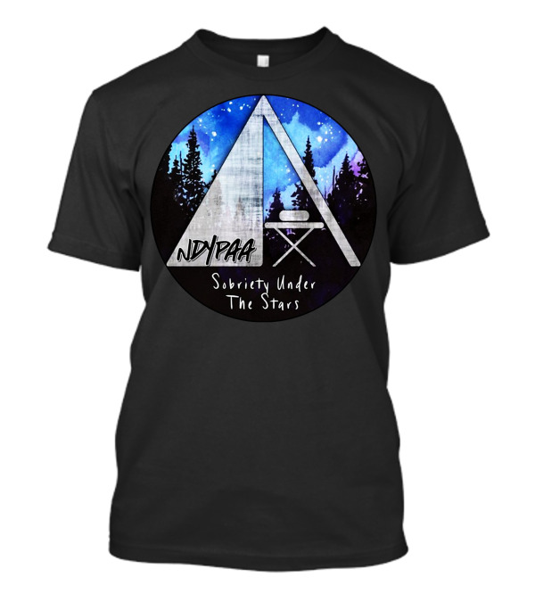 NDYPAA Sobriety Under The Stars Camping Circle Scene T-Shirt