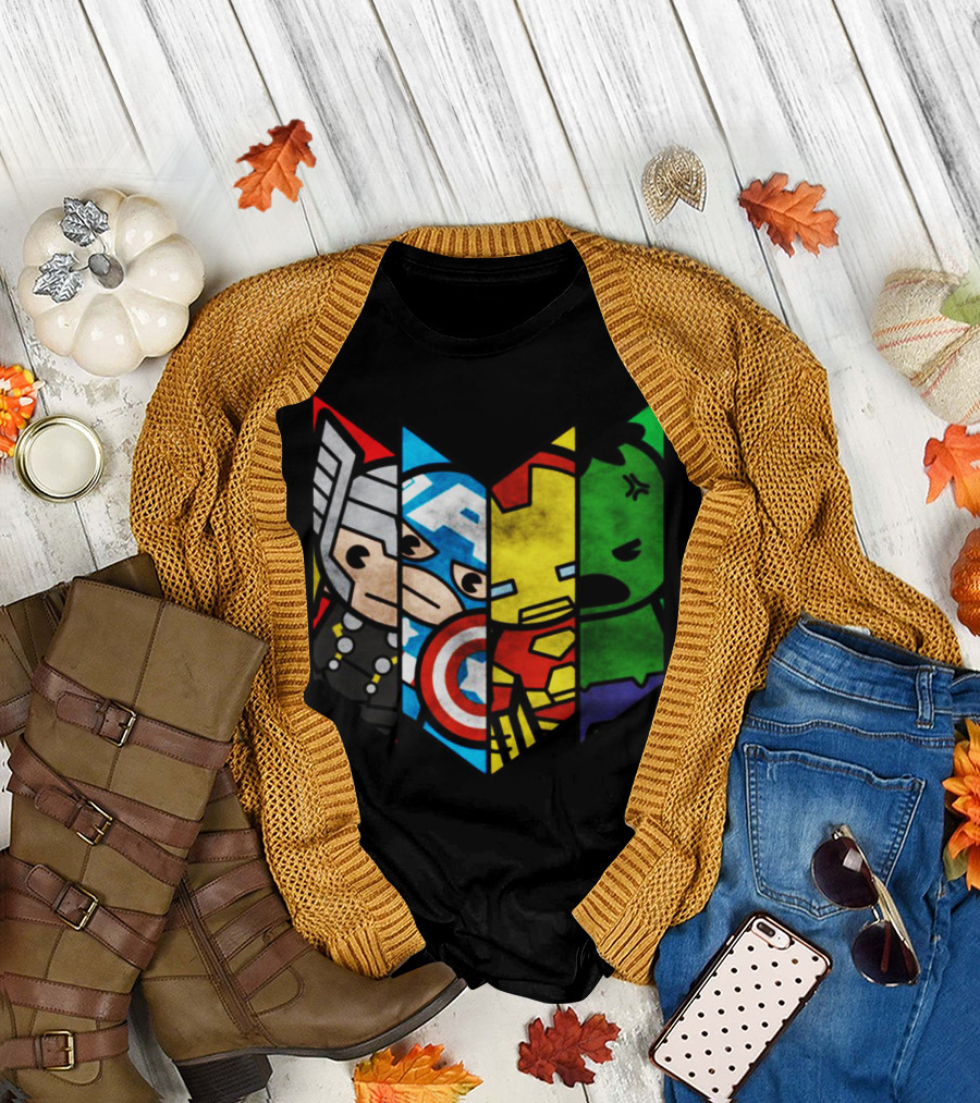 Avengers Stained Glass Shield T-Shirt