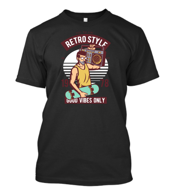 Retro Style 1978 Feel The Vibe Good Vibes Only T-Shirt