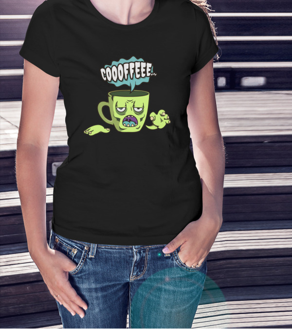 Coooffee Zombie Mug Craving Hilarious Undead Beverage T-Shirt