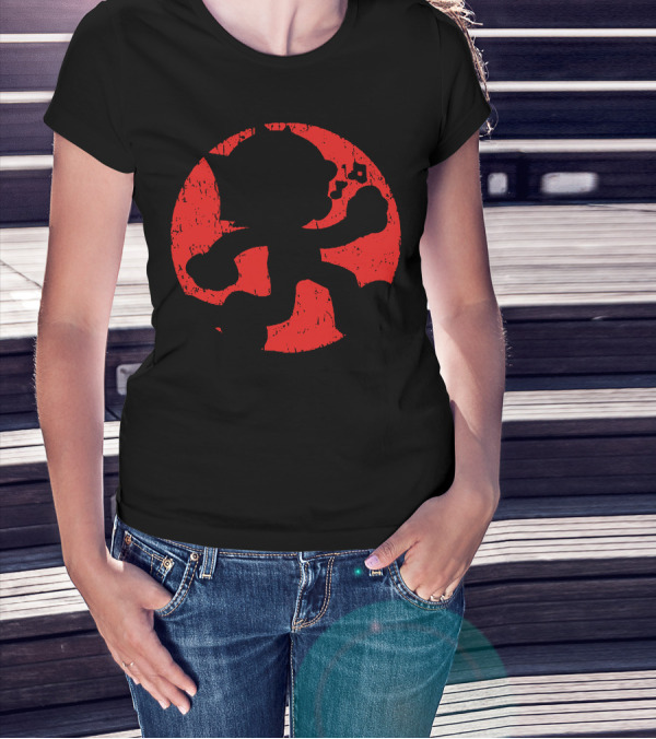 Vintage Felix The Cat Retro Red Circle Walking Tune T-Shirt