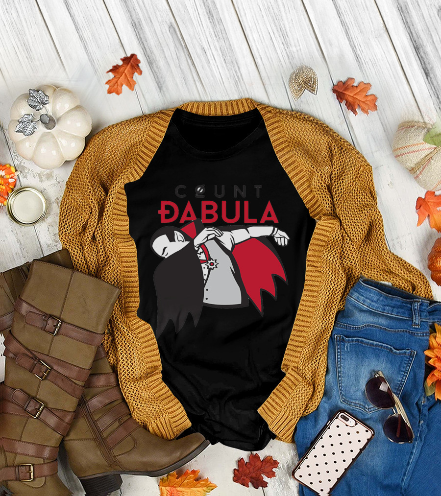 COUNT DABULA Dracula Dab Vampire Gesture Iconic Mashup T-Shirt