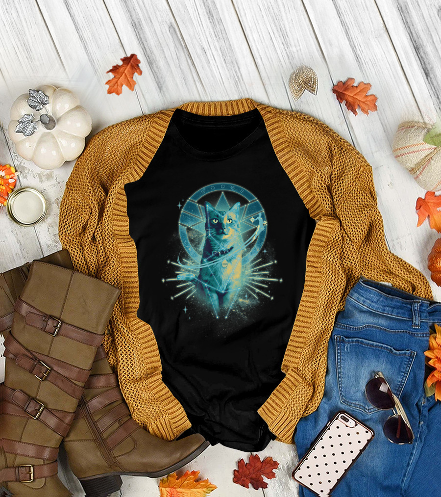 Marvel Captain Marvel Goose the Cat Heroic Cosmic Glow T-Shirt