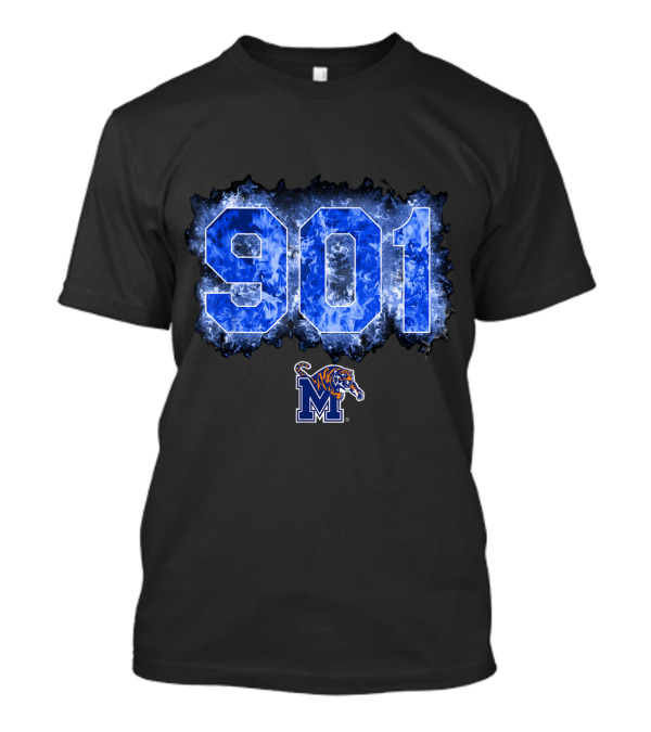 Memphis Tigers 901 Fire Area Code T-Shirt