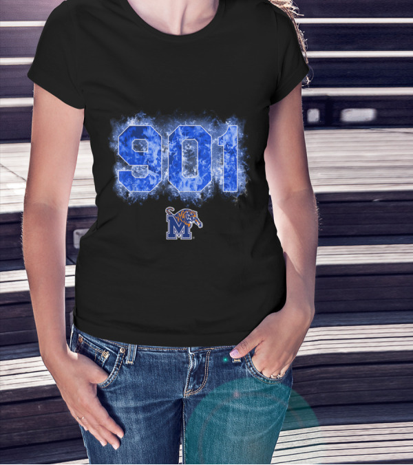 Memphis Tigers 901 Fire Area Code T-Shirt
