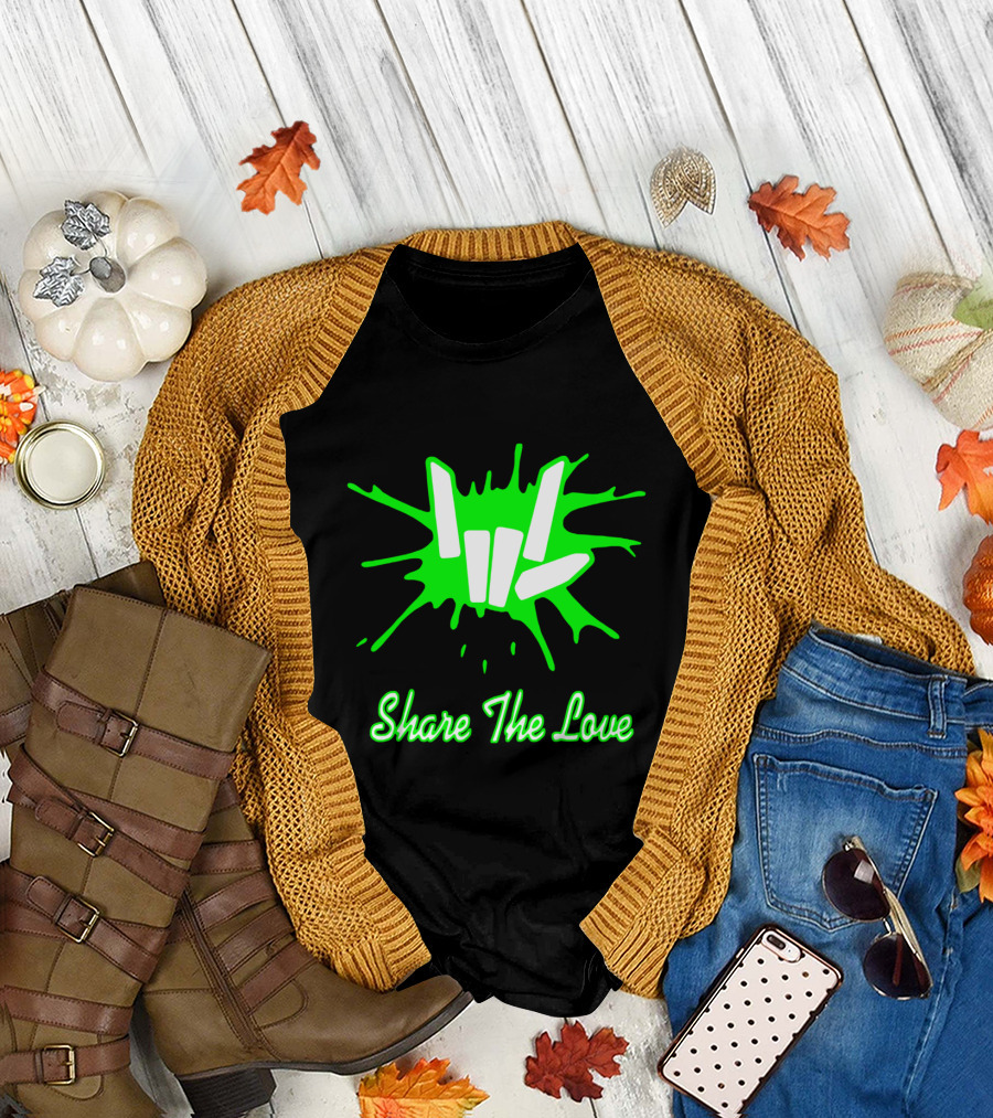 Share the Love Neon Hand T-Shirt