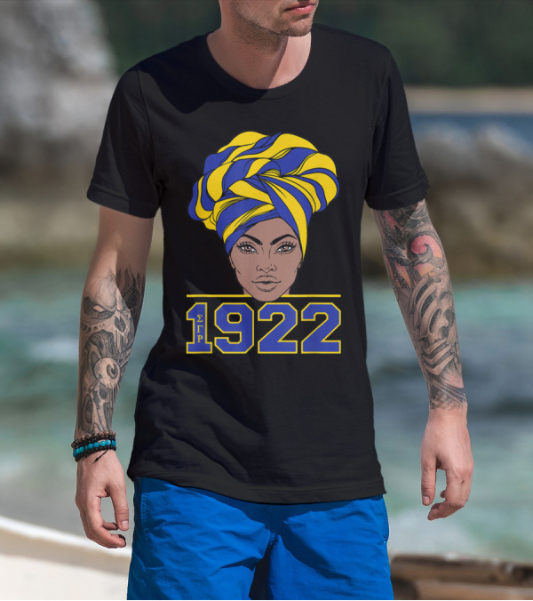 Sigma Gamma Rho 1922 African Pretty Girl Hair Turban T-Shirt