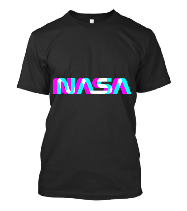 Classic NASA Worm Logo Multicolor Space Aesthetic T-Shirt