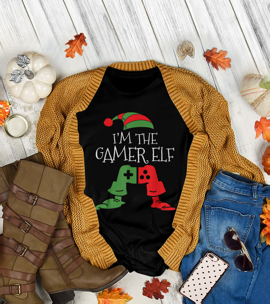 I'm The Gamer Elf Gaming Controller Holiday T-Shirt