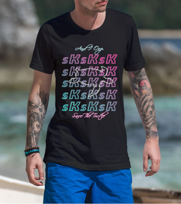SkSkSk And I Oop Save The Turtle Meme Girls T-Shirt