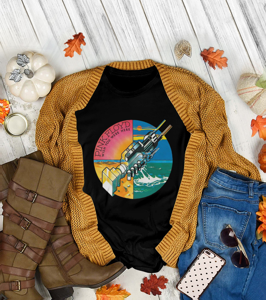Pink Floyd Wish You Were Here Album Cover Art The Merch Wall T-Shirt