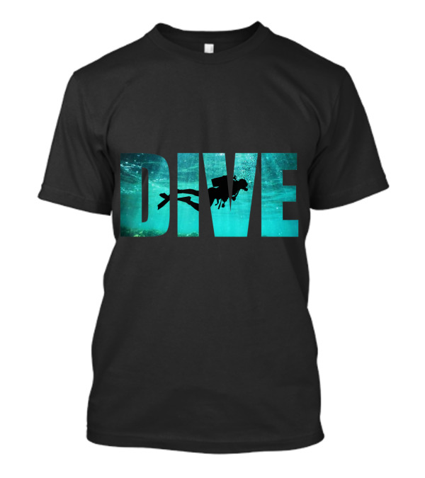 Dive Scuba Diving Divers Shadow Deep Swim Cool T-Shirt