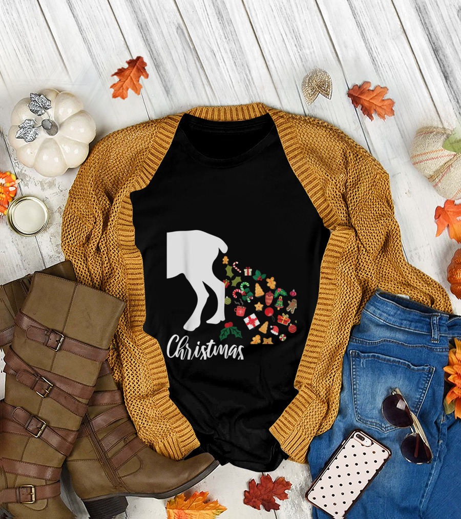 Christmas Reindeer Candy and Cookies T-Shirt