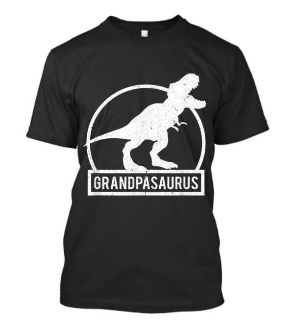 Grandpasaurus Funny Dinosaur Circle T-Rex T-Shirt
