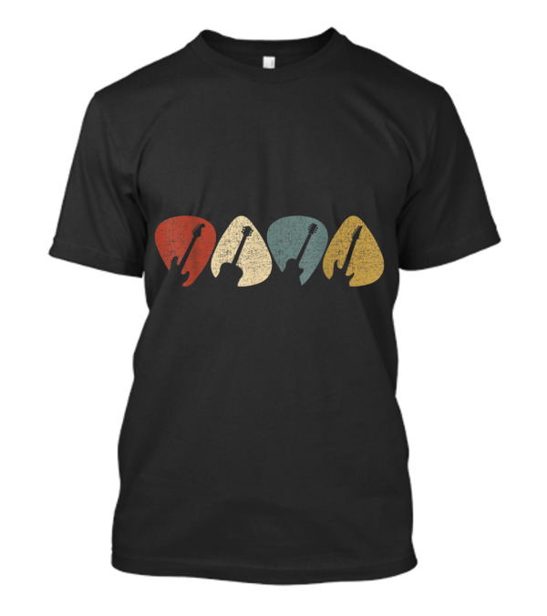 Guitar Pick Silhouettes For Guitarist T-Shirt