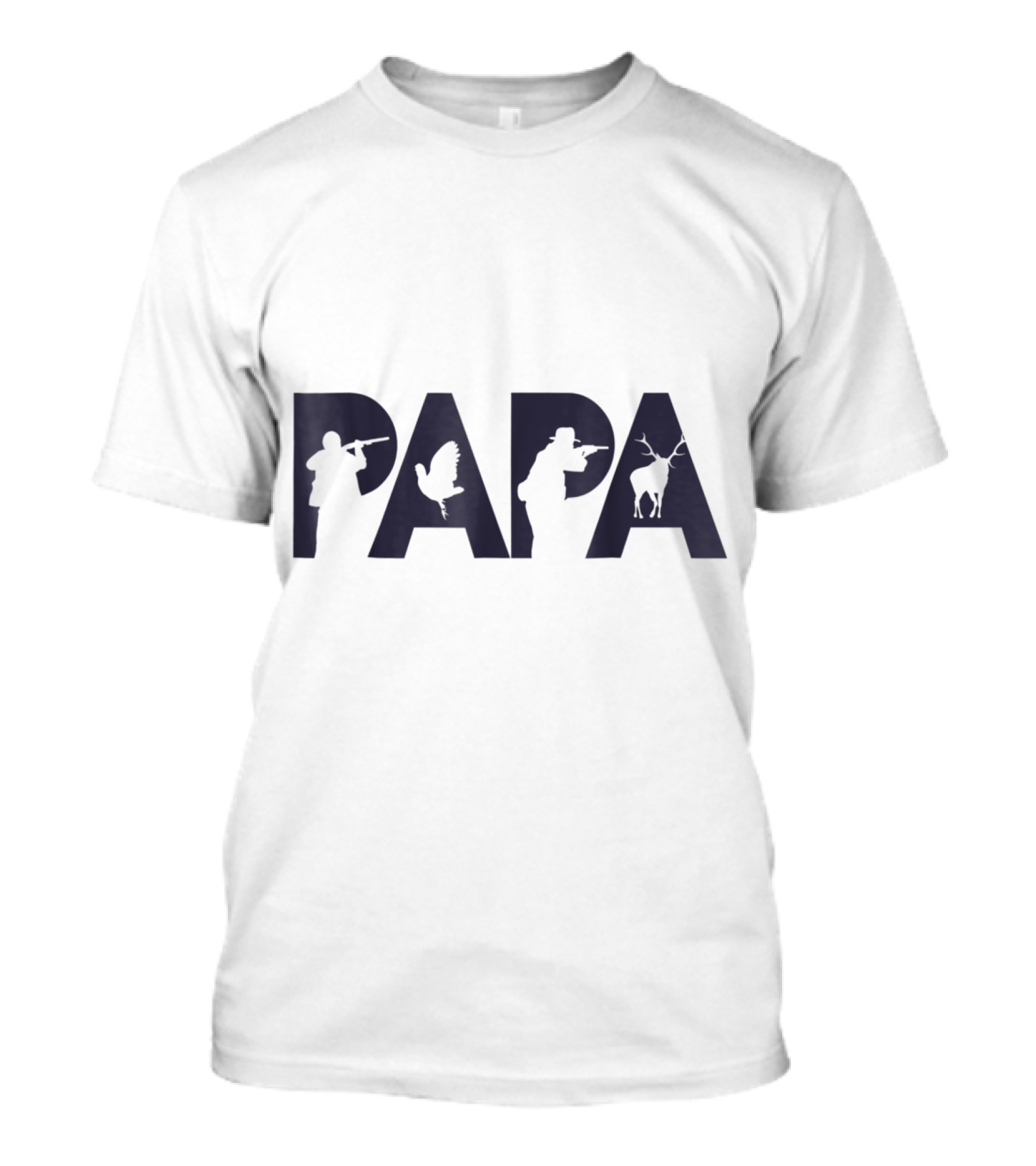 Papa Hunter Dad Funny Father Hunting Top T-Shirt
