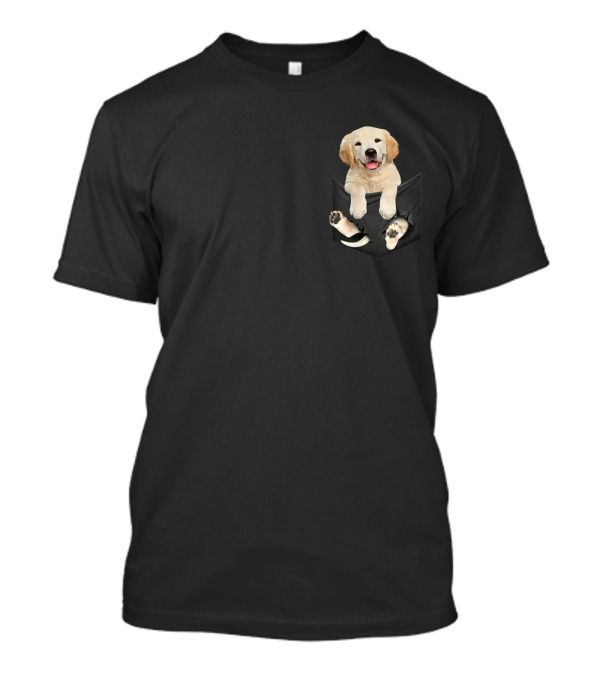 Labrador Puppy In Pocket T-Shirt