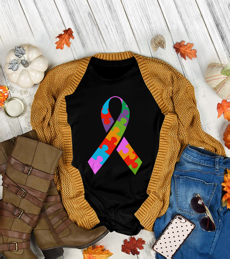 Autism Awareness Colorful Puzzle T-Shirt