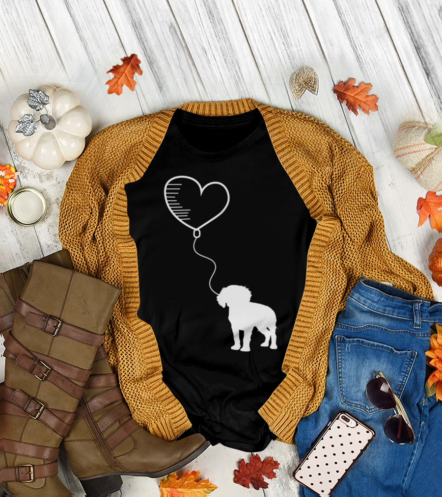 Cavalier King Charles Spaniel Heart Balloon T-Shirt
