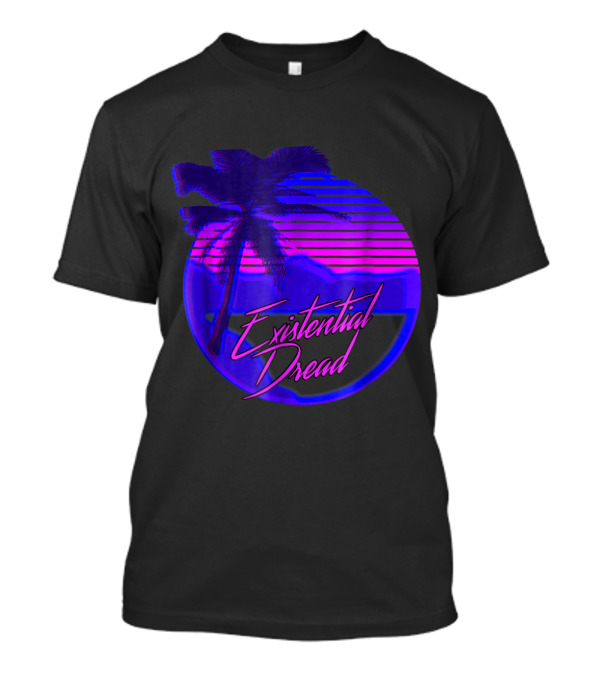 Vaporwave Existential Dreadwave Synthwave Palm Tree Aesthetic T-Shirt